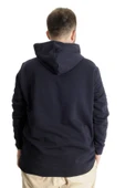 Mode XL Büyük Beden Erkek Sweatshirt Kapüşonlu 23540 Lacivert thumbnail 4