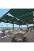 sizenelazım 50cm x 14.5m Yeşil Su Geçirmez Dekoratif Gölgelik Battı Çıktı thumbnail 2