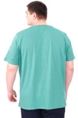 Mode XL Büyük Beden Erkek Baskılı T-Shirt Palm Dream U25026 Çağla thumbnail 2