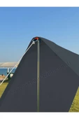 sizenelazım Pratik Kamp Gölgeliği Ve Plaj Şemsiyesi 1.5m X 5m Su Itici Oxford Kumaş (ANTRASİT RENK) thumbnail 2