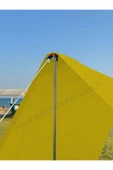 sizenelazım Pratik Kamp Gölgeliği ve Plaj Şemsiyesi 1.5m x 5m  Su İtici Oxford Kumaş (Sarı Renk) thumbnail 2
