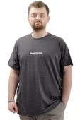 Mode XL Büyük Beden Baskılı Erkek T-Shirt Bisiklet Yaka VAN GOGH U24040 Antrasit thumbnail 1
