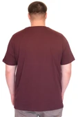 Mode XL Büyük Beden Erkek T-Shirt Bisiklet Yaka CHILL OUT Baskılı U25008 Mürüdm thumbnail 3