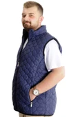 Mode XL Büyük Beden Erkek Yelek Kapitone 23702 Lacivert - 2