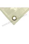sizenelazım 130cm x 10m  Krem PVC Su Geçirmez Balkon Demiri Korkuluk Çit Branda thumbnail 3