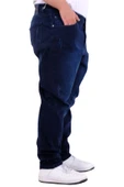 Mode XL Büyük Beden Erkek Klasik Kot Pantolon MARK 21920d Lacivert - 3