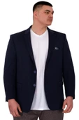 Mode XL Büyük Beden Erkek Ceket Blazer Diago 23027 Indigo - 1
