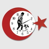 pilelistore Ay Yildiz Duvar Saati 134-3 - 1