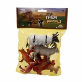 0708 Çiftlik Hayvanları Poşetli Hayvan Oyun Seti Orta Boy- NessiWorldman thumbnail 3