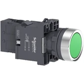 Schneider Electric , XA2AW33M1 ,1Na yeşil Işıklı, Yaylı Butonlar thumbnail 1