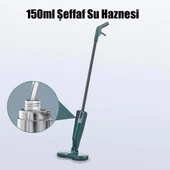 Valkyrie Şarjlı Su Püskürtmeli Elektrikli Mop – Çift Döner Başlık, Mikrofiber Ped, 2000 mAh, Tüm Zeminlerde Etkili Yeşil - 5