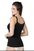 SİYAH MI Emay 1411 Modal Cotton Dantelli Atlet - 2