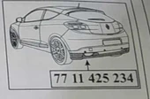 Arka Tampon Alt Spoiler Renault Megane 3 Coupe 7711425234 MAİS thumbnail 2