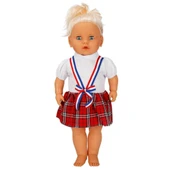 NessiWorldman Lila Sesli Saçlı Et Bebek thumbnail 3