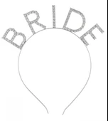 Mega Boy Kristal Taşlı Gümüş Bride Taç Gelin Tacı 20X21 cm thumbnail 1