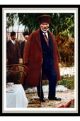 Atatürk Ahşap Duvar Posteri - 1