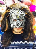 LateNessiWorld Savaşçı Maskesi Terminatör Maskesi Saçlı thumbnail 1