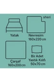 Lastikli Çarşaflı Tek Kişilik Nevresim Takımı KIRÇİÇEKMODEL8892 - 3
