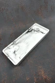 Mermer Desenli Beton Sunum Tepsisi Dekoratif Sunumluk 25x10 Cm - 2
