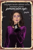 Retro Ahşap Poster - 1