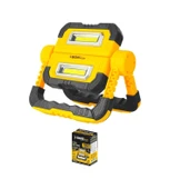 Sgs 5057 Şarjlı Led Çalışma Lambası-power Bank 1000 Lümen 3.7 Volt/ 5000 Mah Sarı - Siyah SGS5057 thumbnail 3