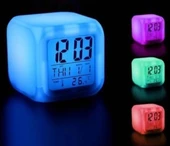 pilelistore Küp Renk Değiştiren Masa Saati - 1