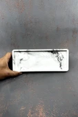 Mermer Desenli Beton Sunum Tepsisi Dekoratif Sunumluk 25x10 Cm - 1