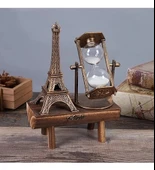pilelistore Eyfel Kulesi Kum Saati Dekoratif Hediyelik - 1