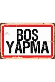 Retro Ahşap Poster - 1