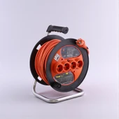 Plastik Makaralı Uzatma Kablosu 3x1.5 mm 30 Metre Termal Sigortalı 4 Prizli CCA Monofaze Seyyar thumbnail 7