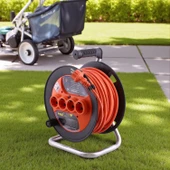 Plastik Makaralı Uzatma Kablosu 3x1.5 mm 30 Metre Termal Sigortalı 4 Prizli CCA Monofaze Seyyar thumbnail 8