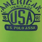 Erkek Elma Yeşili Bisiklet Yaka Tişört thumbnail 5