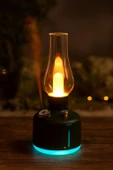 RGB Işıklı Şarjlı Ultrasonik Hava Nemlendirici | 280ml Aromaterapi Buhar Makinesi & Gece Lambası - 6