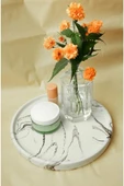 Dekoratif 24 Cm Yuvarlak Mum, Saksı Ve Takı Tabağı, Mumluk, Organizer Tabak, Kase, Tepsi - 3