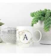 Kişiye Özel Yuvarlak "A" Harfi Temalı Baskılı Kupa thumbnail 1