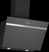 Siemens LC66KPJ70T iQ300 Duvar Tipi Davlumbaz 60 cm Şeffaf Gri Baskılı Cam - 1