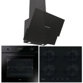 Hoover Ankastre Set Siyah ( HO3158B -HDG6C2GBTK - HVW6MBB ) - 1