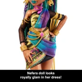 Monster High Mumya Elbisesiyle Nefera de Nile Bebek JDR48 - 5