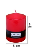 Dekoratif Kokusuz Baton Mum 6x8 cm - 9