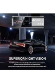 4K WiFi Çift Kameralı Araç Kamerası Gece Görüşlü G-Sensörlü Dash Cam 170 Derece thumbnail 5