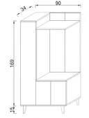 Kuzeylife Linea Portmanto Vestiyer Ayakkabılık thumbnail 6