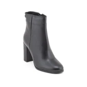 Venüs 2551801K Kadın Hakiki Deri Yuvarlak Burun Kalın Topuklu Bot - 2