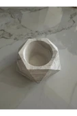 Dekoratif Beton Sukulent Saksı Minik Çiçek Vazosu El Yapımı Hediyelik Saksı - 7