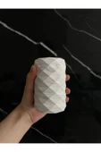 Dekoratif Beton Diş Fırçalık El Yapımı Banyo Aksesuarı Masaüstü Kalem Kutusu - 7