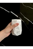 Beton Vazo El Yapımı Kalem Kutusu Dekoratif Diş Fırçalık Ev Aksesuarı - 6