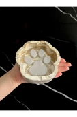 Beton Patili Küllük El Yapımı Kedi Köpek Tasarımlı Dekoratif Yıkanabilir Kül Tablası - 5