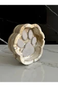 Beton Patili Küllük El Yapımı Kedi Köpek Tasarımlı Dekoratif Yıkanabilir Kül Tablası - 2