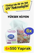 Pratik Paket Çek Kullan Mendil - Peçete 6x550 Yaprak - 1