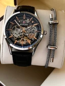 Reward İtalyan Bileklik Hediyeli Deri Kordon Otomatik Mekanizma 5 Atm Erkek Kol Saati W.142270.3 thumbnail 1