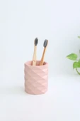 Dekoratif Geometrik Kalemlik | Modern Beton Organizer Vazo Saksı Diş Fırçalık Ofis Düzenleyici - 4